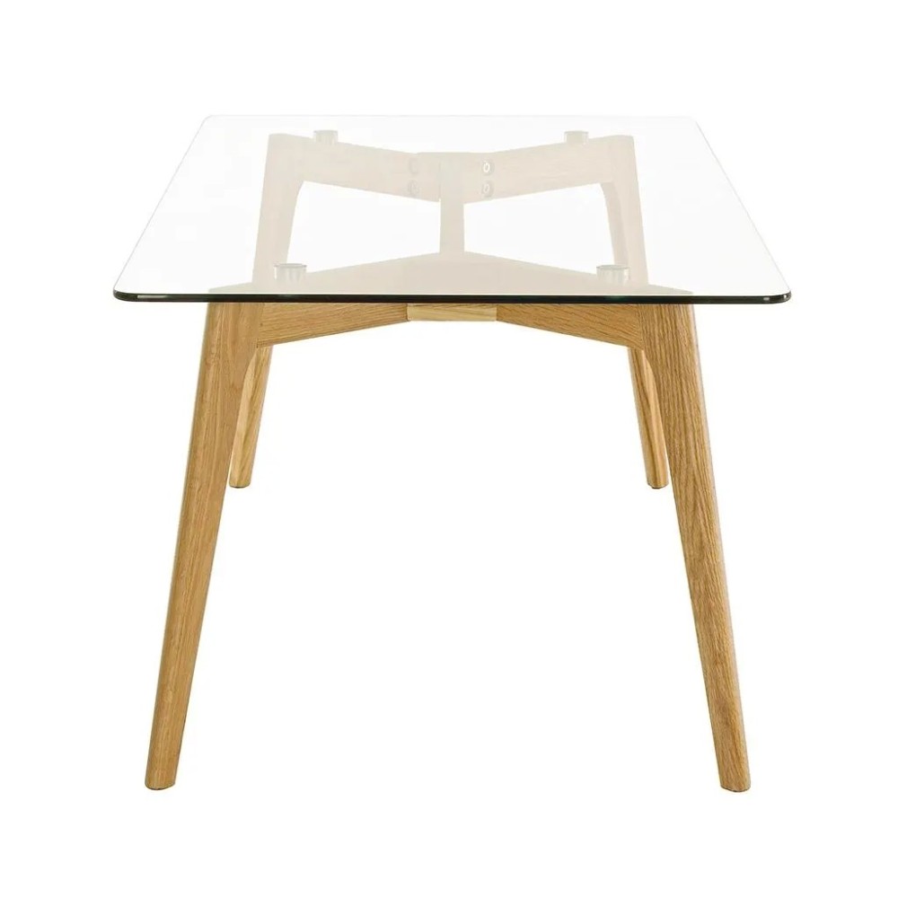 TAVOLINO ALPINE RETT. VETRO 120X60X45H